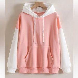 Pink and White hoodie